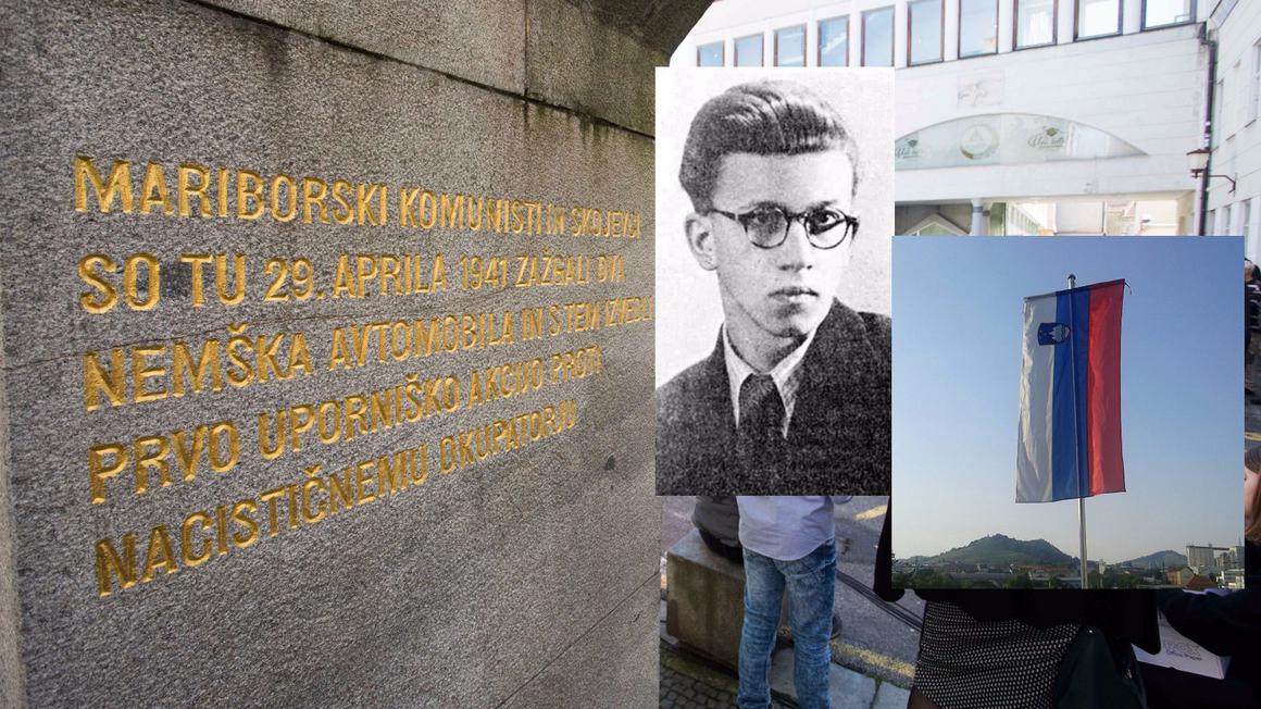 Foto: Radio Maribor/Stane Kocutar: Spomin na prvo protiokupatorsko akcijo v Mariboru, 29. aprila 1941.