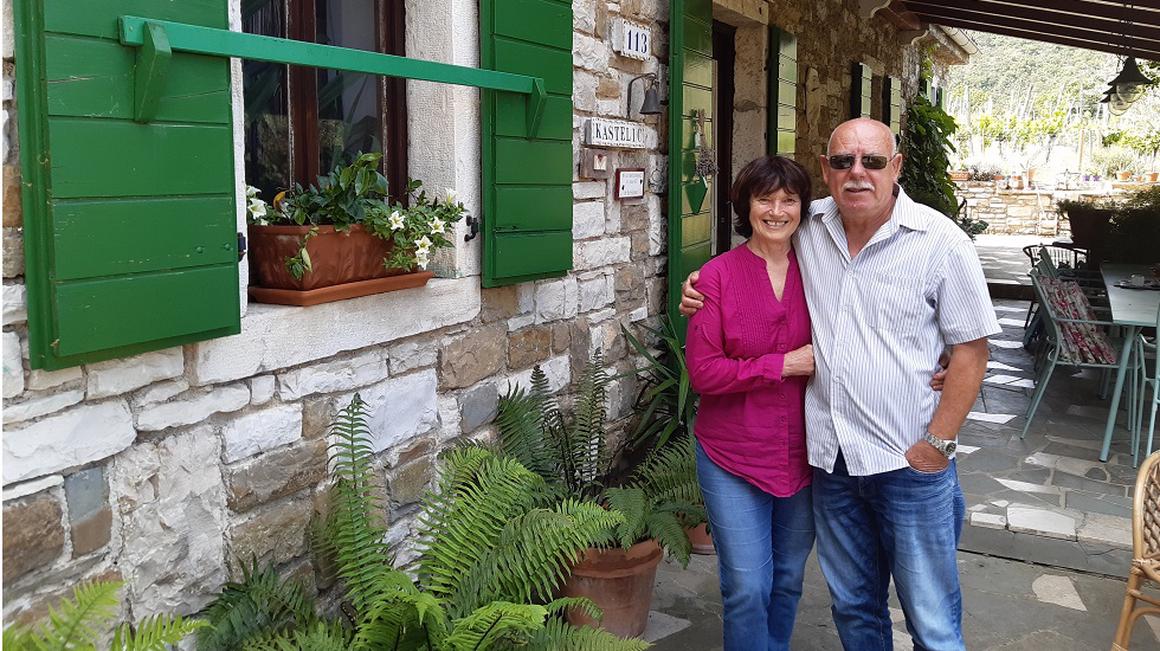 Mirjam Kastelič z možem Ivom. Foto: Radio Koper/Mateja Brežan