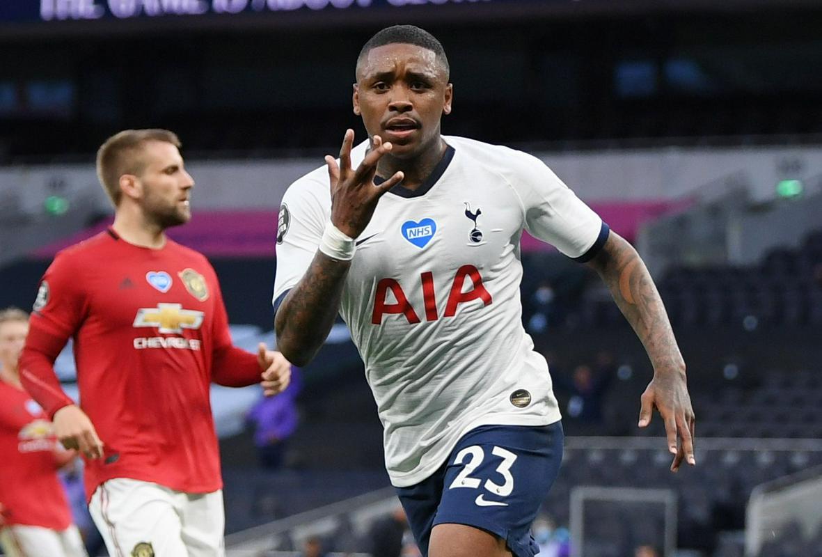 Steven Bergwijn je postal šele drugi igralec Tottenhama, ki je zadel na prvih treh domačih tekmah. Pred njim je to uspelo le še Rafaelu van der Vaartu pred desetimi leti. Foto: Reuters Steven Bergwijn je postal šele drugi igralec Tottenhama, ki je zadel na prvih treh domačih tekmah. Pred njim je to uspelo le še Rafaelu van der Vaartu pred desetimi leti. Foto: Reuters