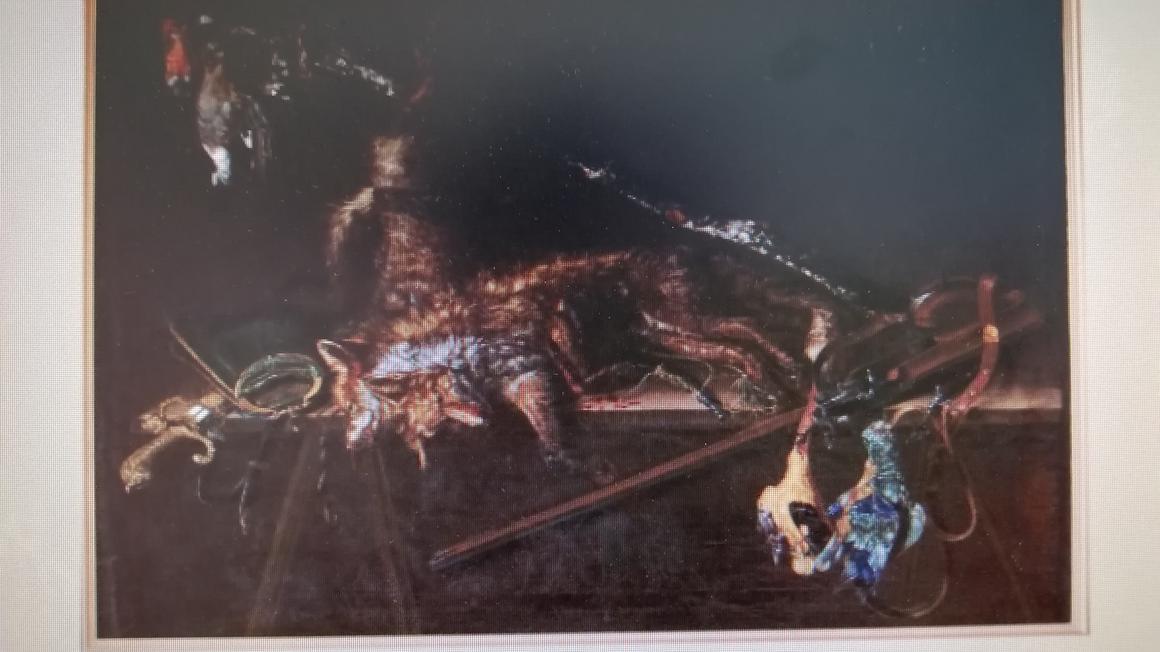 Lovsko tihožitje neznanega avtorja iz 17. stoletja. Inventarne knjige Pokrajinskega muzeja Maribor ga vodijo pod inventarno št. 1 / Foto: spletna stran Pokrajinskega muzeja Maribor