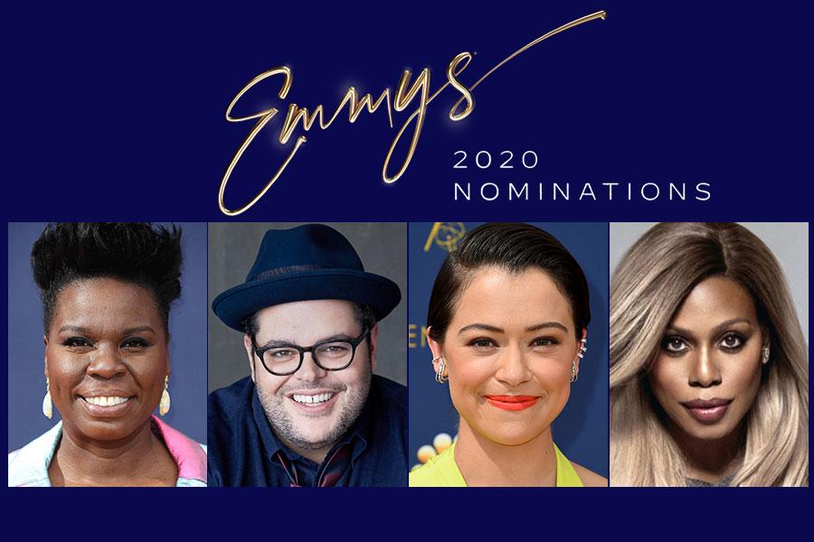 Nominacije so letos razglasili Leslie Jones, Josh Gad, Tatiana Maslany in Laverne Cox. Foto: emmys.com Nominacije so letos razglasili Leslie Jones, Josh Gad, Tatiana Maslany in Laverne Cox. Foto: emmys.com
