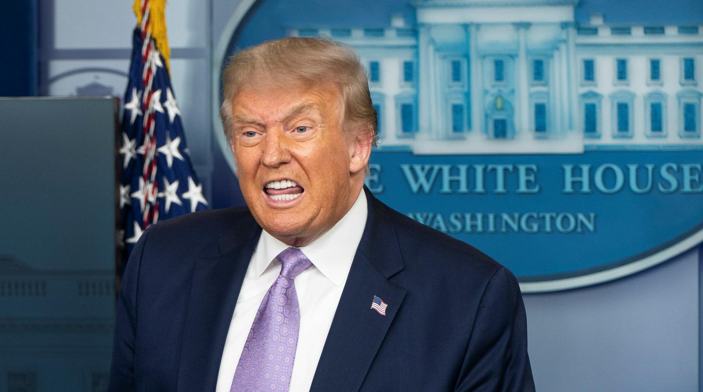 Trump meni, da je izbris političen. Foto: Reuters Trump meni, da je izbris političen. Foto: Reuters