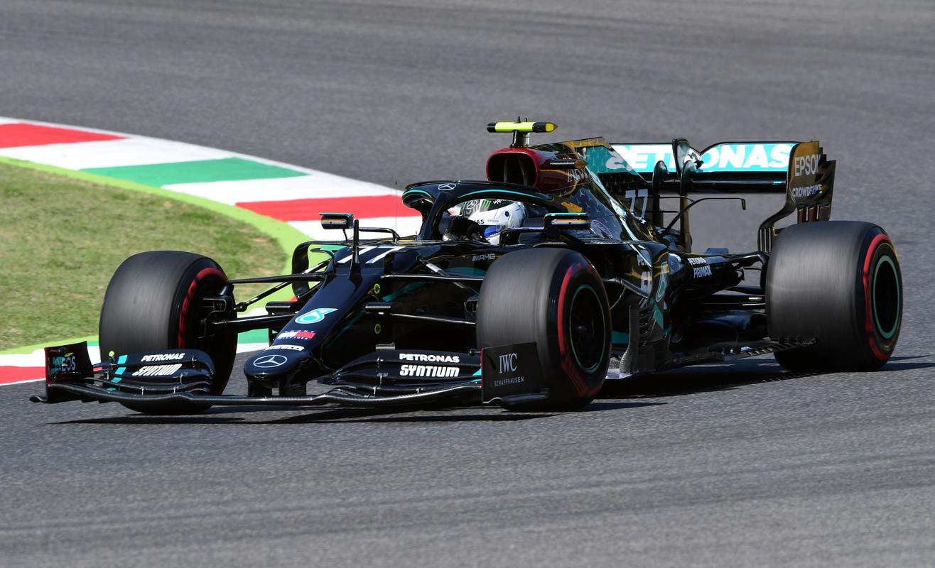 Finec Valtteri Bottas je bil najhitrejši na petkovih prostih treningih v Mugellu. Foto: Reuters Finec Valtteri Bottas je bil najhitrejši na petkovih prostih treningih v Mugellu. Foto: Reuters