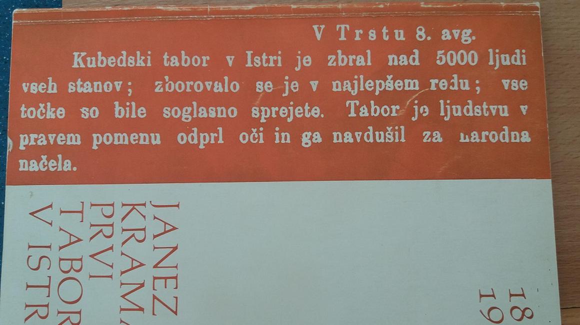 Ob 100 obletnici tabora v Kubedu je izšla tudi publikacija Janeza Kramarja. Naslovnica je na fotografiji.