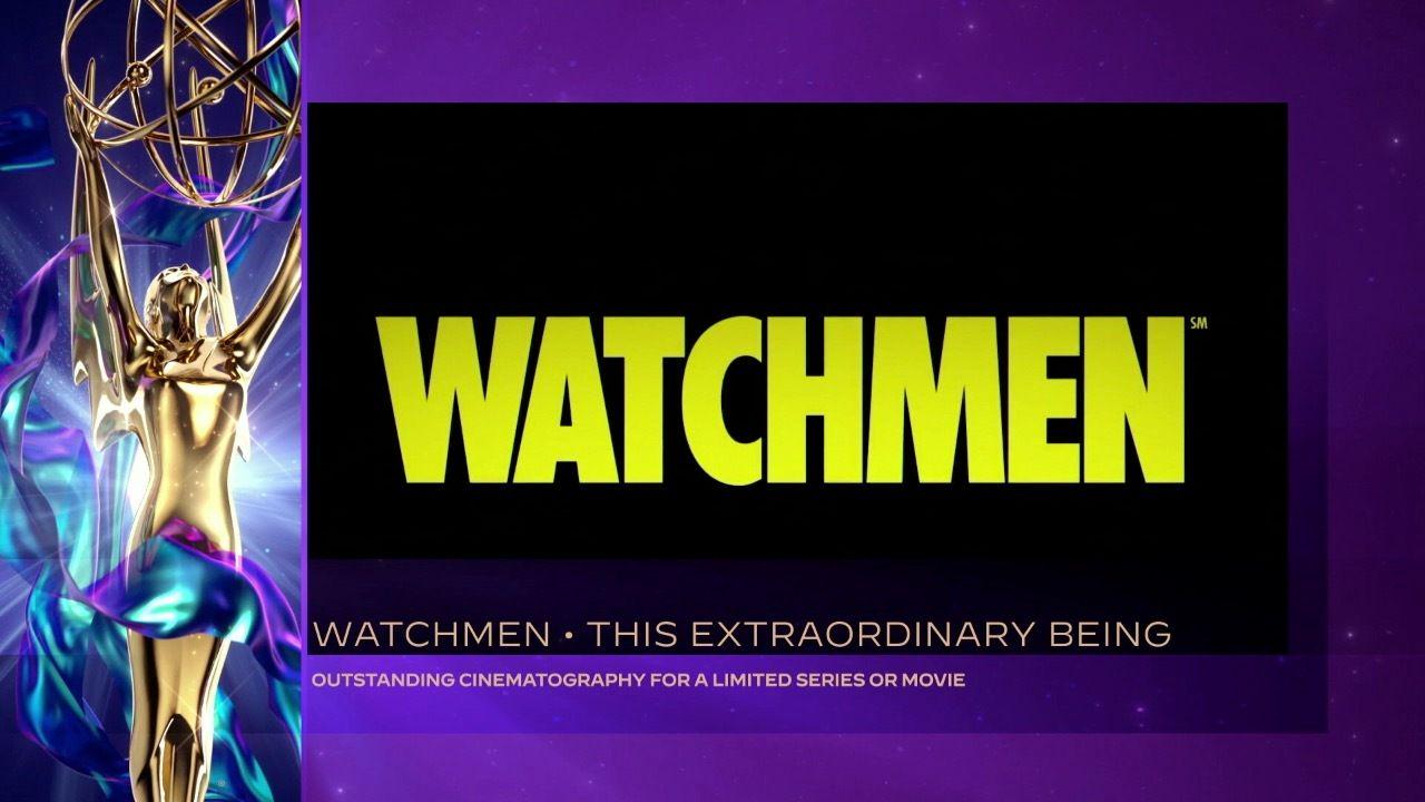 19. septembra so bili Emmyji že nagrajeni v tehničnih kategorijah.  Serija Watchmen je domov odnesla štiri kipce, med drugim enega za izjemno fotografijo (za epizodo To izjemno bitje).  Foto: Reuters