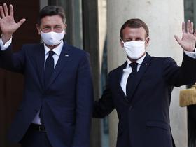 Presidents Pahor and Macron hold talks in Paris