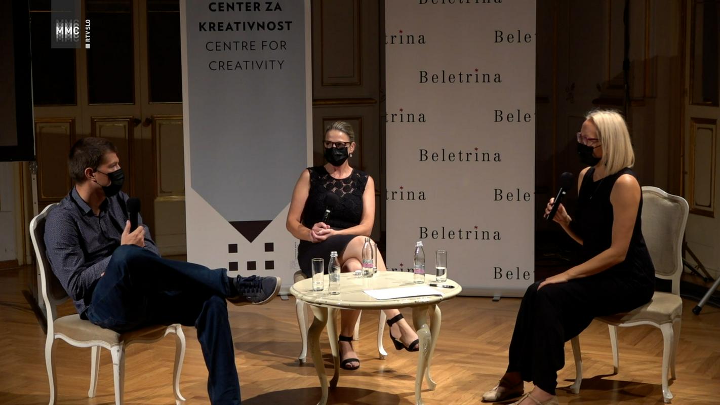Osrednji izhodišči pogovora sta bili knjiga in branje kot temeljna gradnika kulture v sodobnem razdrobljenem svetu. Foto: MMC RTV SLO Osrednji izhodišči pogovora sta bili knjiga in branje kot temeljna gradnika kulture v sodobnem razdrobljenem svetu. Foto: MMC RTV SLO