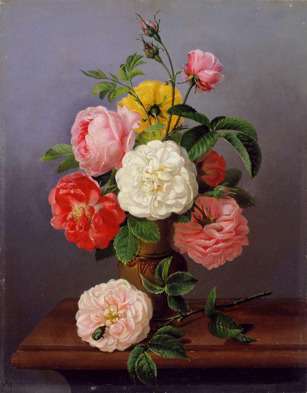 Vrtnice, olje, les, 39,5 x 31,5 cm. Foto: Narodna galerija Vrtnice, olje, les, 39,5 x 31,5 cm. Foto: Narodna galerija
