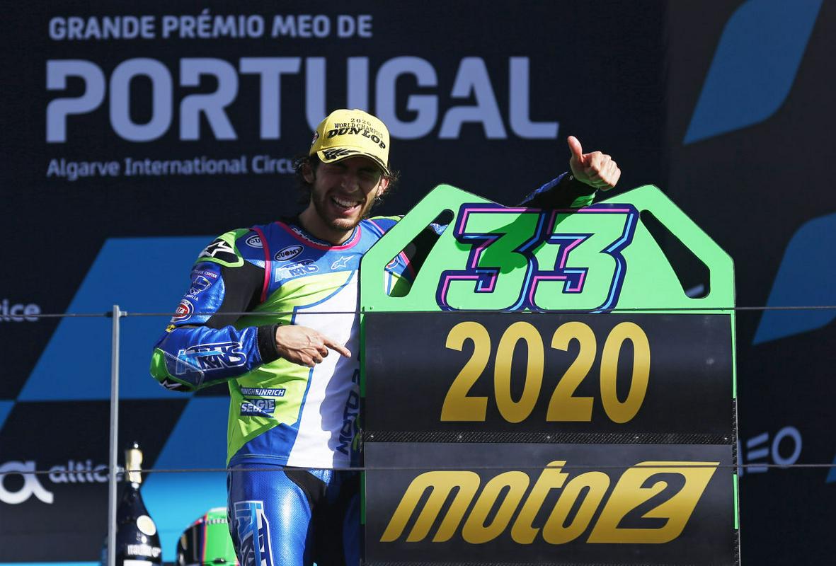 Bastianini na zadnji dirki ni tvegal. Foto: Reuters Bastianini na zadnji dirki ni tvegal. Foto: Reuters