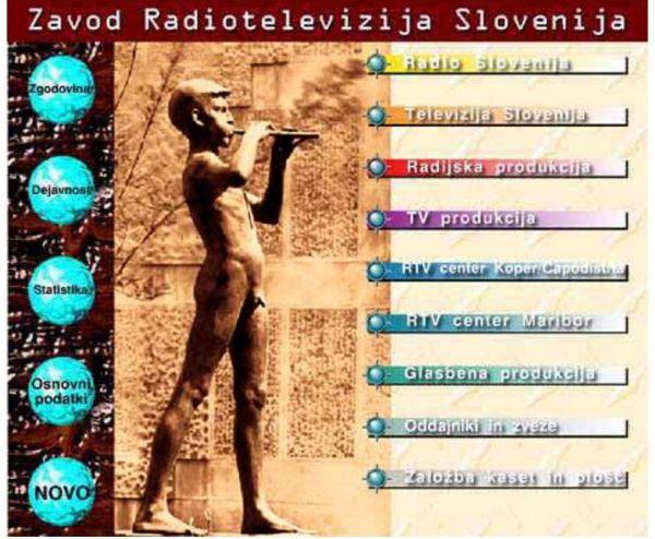 Spletna stran rtvslo.si leta 1996. Foto: MMC RTV SLO Spletna stran rtvslo.si leta 1996. Foto: MMC RTV SLO