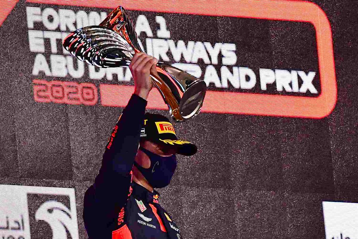Max Verstappen je suvereno dobil zadnjo dirko letošnje sezone v formuli ena. Njegova zmaga nikoli ni bila pod vprašajem. Foto: Reuters Max Verstappen je suvereno dobil zadnjo dirko letošnje sezone v formuli ena. Njegova zmaga nikoli ni bila pod vprašajem. Foto: Reuters