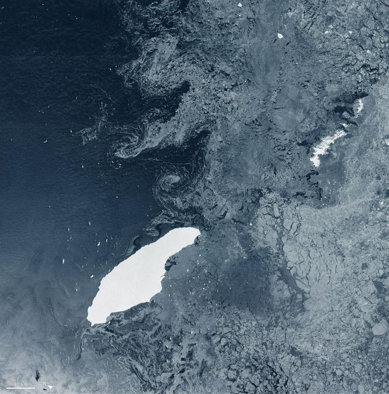 Prastari led izginja. Foto: Copernicus Sentinel data (2020), processed by ESA, CC BY-SA 3.0 IGO Prastari led izginja. Foto: Copernicus Sentinel data (2020), processed by ESA, CC BY-SA 3.0 IGO