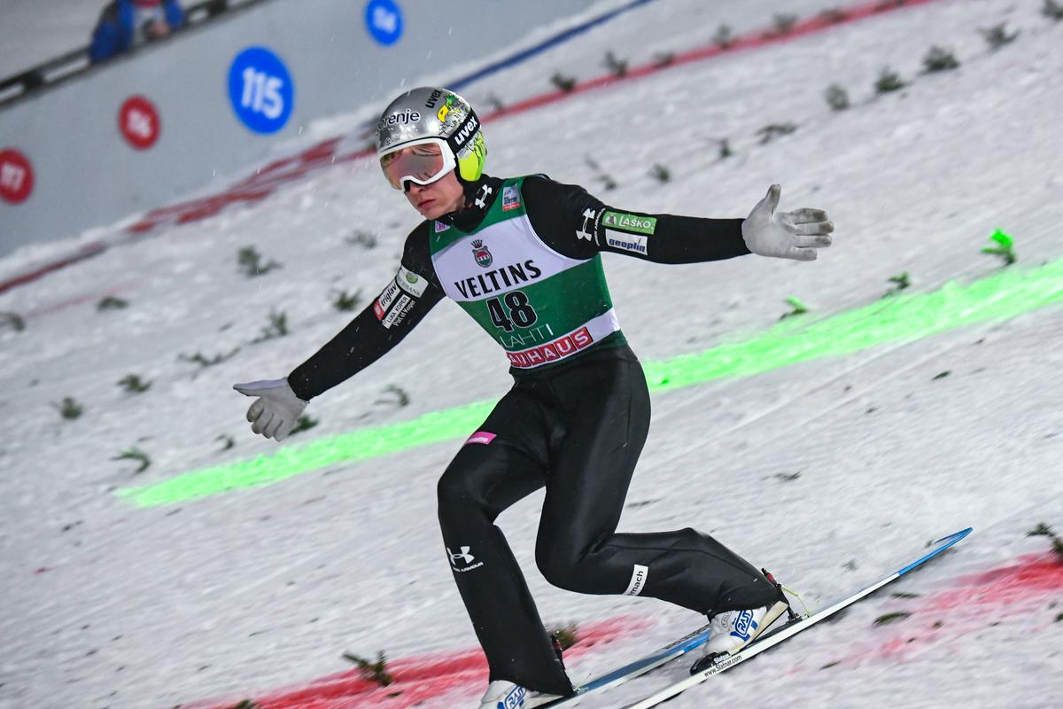 Anže Lanišek je v skupnem seštevku na visokem petem mestu. Foto: EPA Anže Lanišek je v skupnem seštevku na visokem petem mestu. Foto: EPA