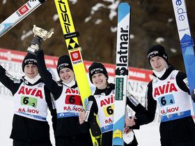 Slovenia's mixed ski jumping team bags silver